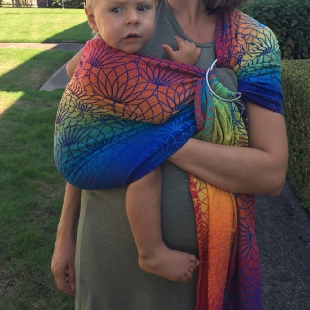 Gorgeous Lenny Lamb Ring Sling, Lotus, Rainbow